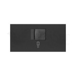 Simon 100 Черный матовый  Накладка розетки RJ45
