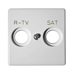 Телевизионная розетка R-TV + SAT одиночная Simon 82 (белый), Simon