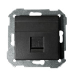 Розетка телефонная Simon 82 RJ11 (графит), Simon