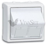 Розетка интернет двойная Simon 73 Loft RJ45 5 кат., белый, Simon