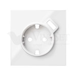 Розетка с заземлением со шторками и USB Smart Charge 2,1A/5В Simon 100 16А/250В винтовой зажим, белый глянец, Simon